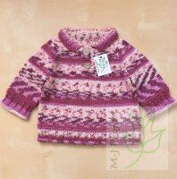 Strickpullover Mädchen 1 bis 2 Jahre Melange Rosa