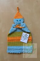 Schmusetuch Baby Spielzeug Clown  Bio Baumwolle Bunt
