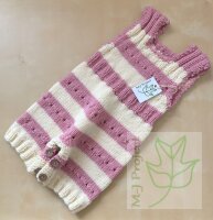 Baby Strampler Mädchen 4-12 Monate  Rosa Ekrü