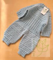 Babystrampler Blaue Schnee 3-9 Monate
