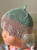 Babymütze „Еichel in Grün und...