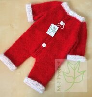 Babystrampler Weihnachtsmann 3 -12 Monate