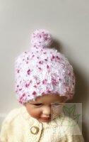 Fotorequisit Handmade Babymütze mit Pompon
