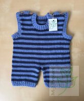 Baby Strampler Junge 0-3 Monate Streifen Blau