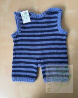 Baby Strampler Junge 0-3 Monate Streifen Blau