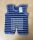 Baby Strampler Junge 0-3 Monate Streifen Blau