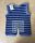 Baby Strampler Junge 0-3 Monate Streifen Blau
