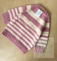 Handmade Strickjacke Mädchen 2 bis 3 Jahre Altrosa...