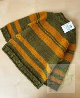 Handmade Strickjacke Kinder Wiese mit Sonnenstrahlen 1-2...
