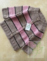 Strickjacke Mädchentraum Altrosa Beige 6 bis 12 Monate