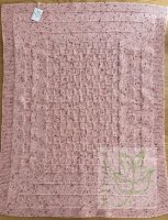 Handmade baby blanket pink