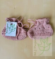 Babyschuhe Bio Baumwolle Puder