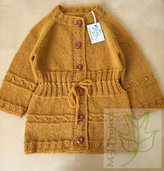 Cardigan girls 2-3 years elegant mustard