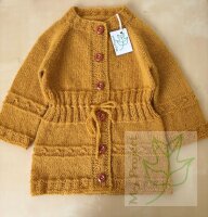 Strickjacke Mädchen 2-3 Jahre elegant Senf