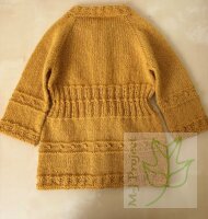 Strickjacke Mädchen 2-3 Jahre elegant Senf