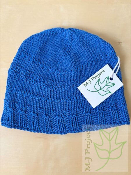 Handmade baby hat dark blue