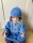 Cardigan with hat 0-6 months blue