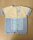 Romper with hat boy ecru light blue