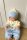 Romper with hat boy ecru light blue