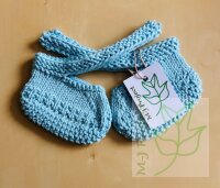 Babyschuhe Bio Baumwolle Blau