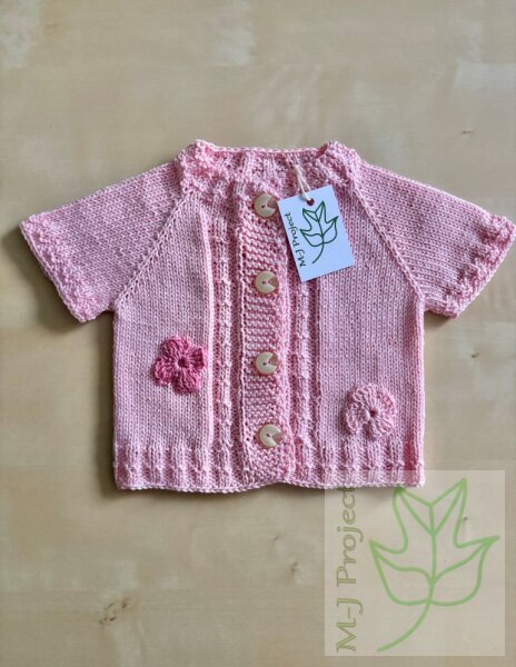 Baby vest floral girl cotton 0-3 months