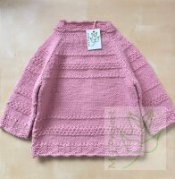 Strickpullover Mädchen 4 -6 Jahre Altrosa